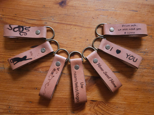 Personalised Leather Keychain