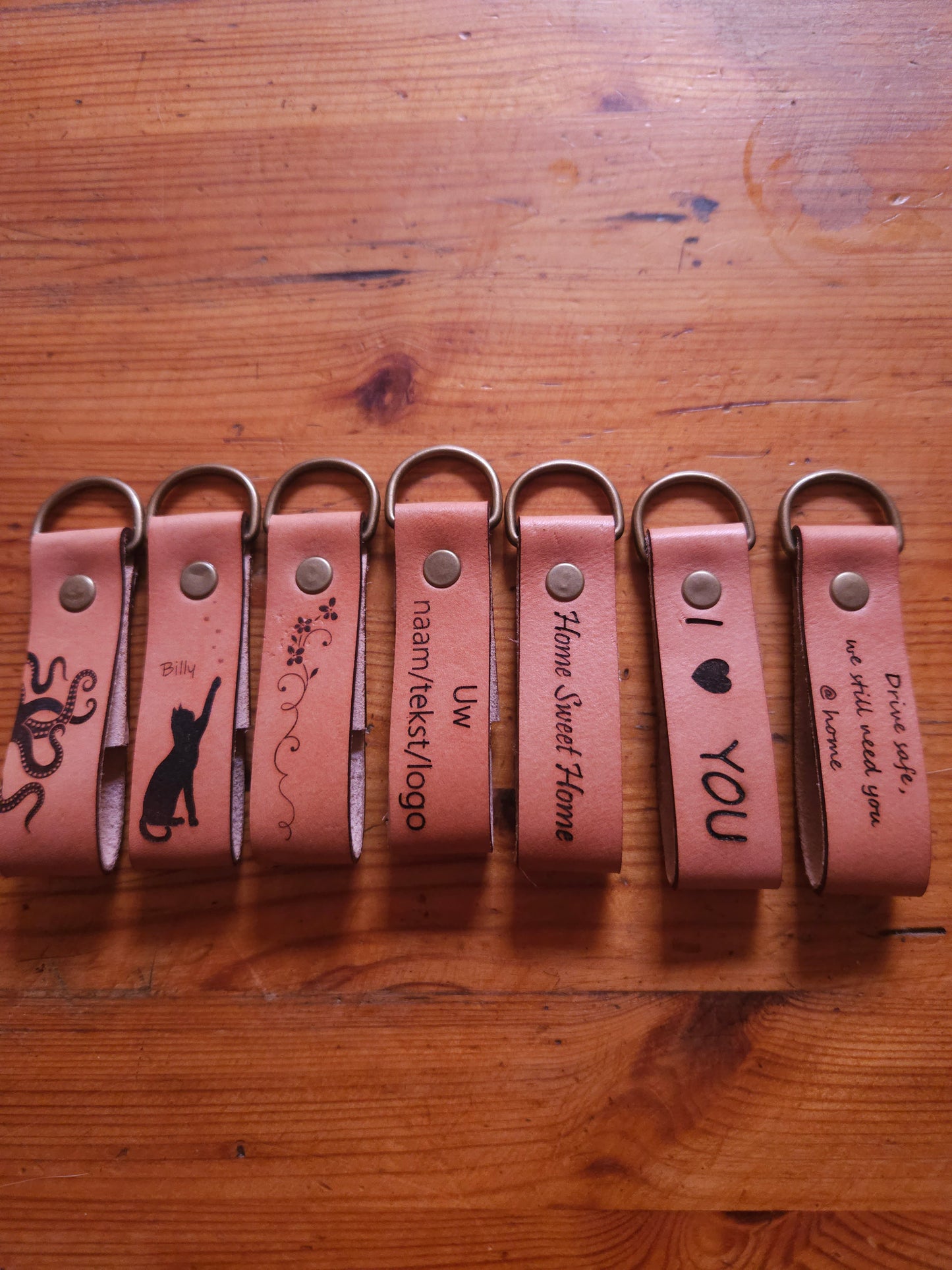 Personalised Leather Keychain