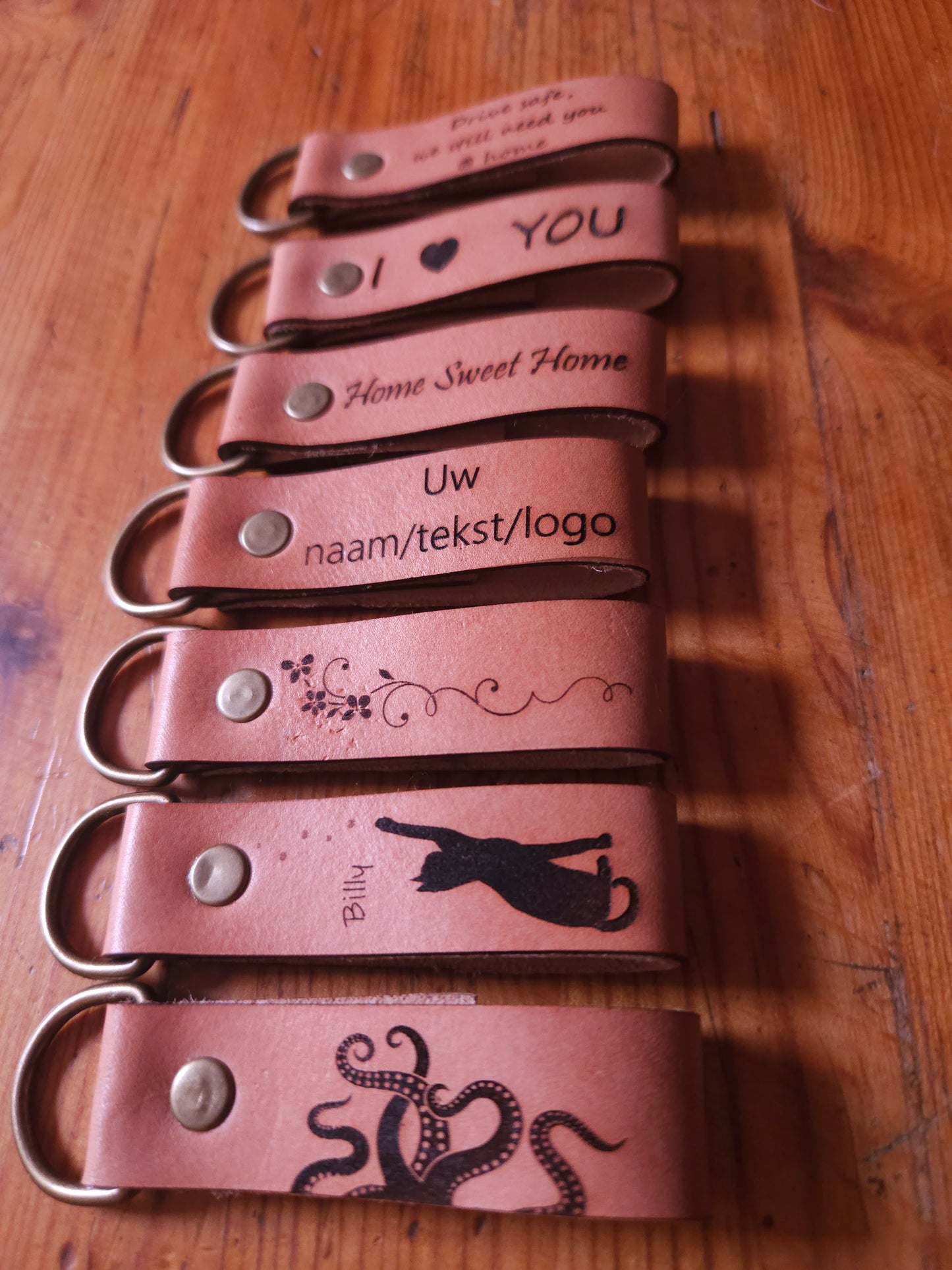 Personalised Leather Keychain