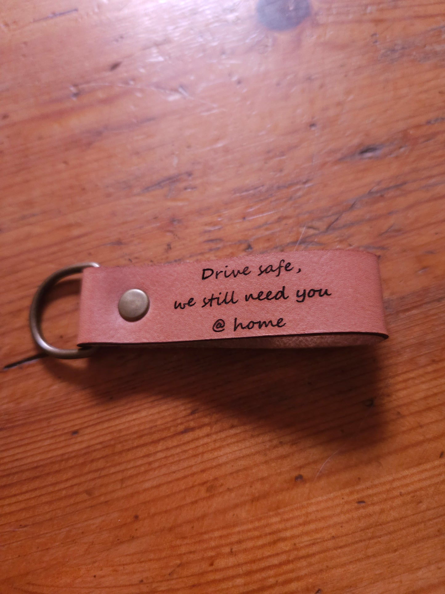 Personalised Leather Keychain