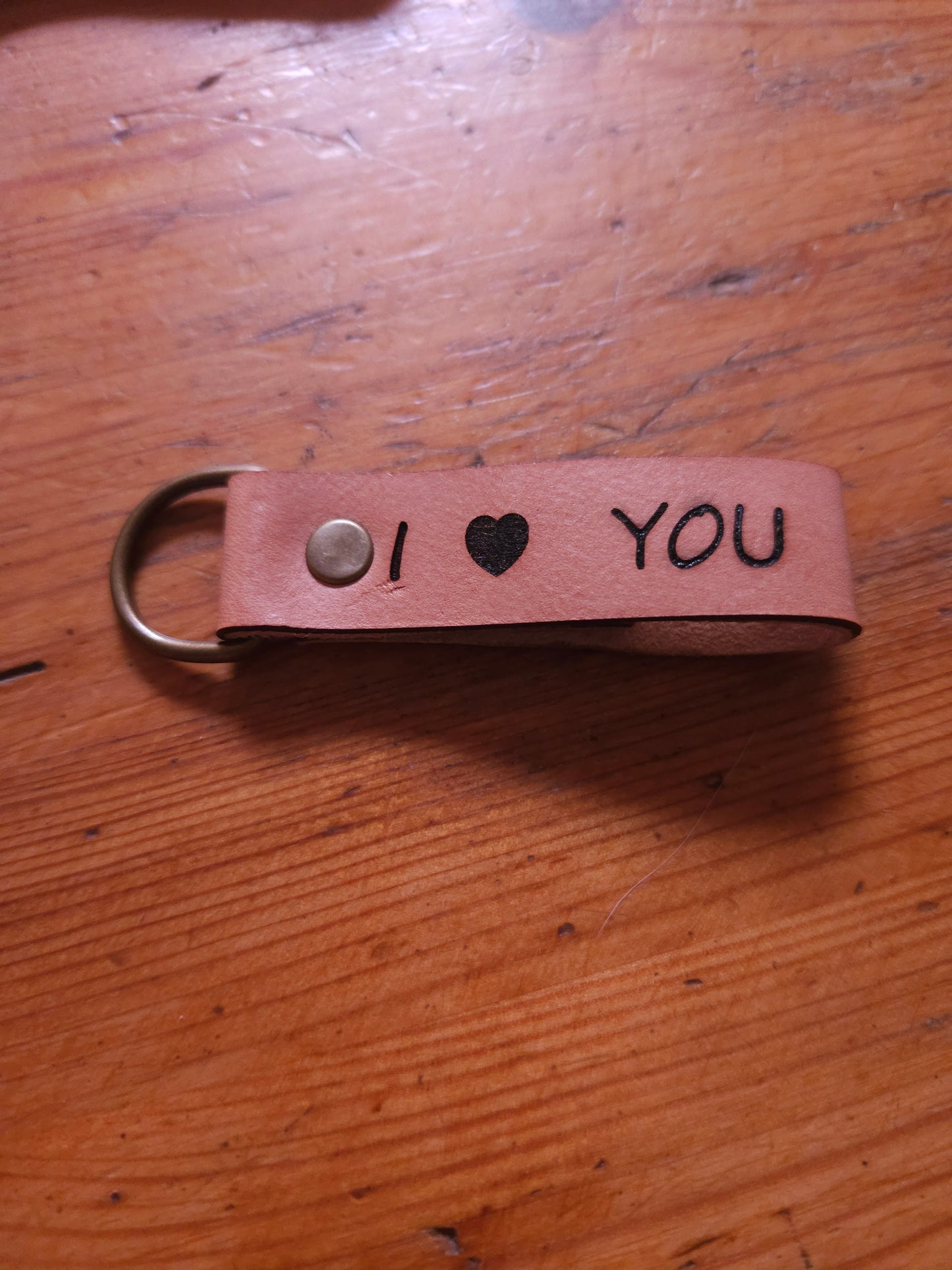 Personalised Leather Keychain