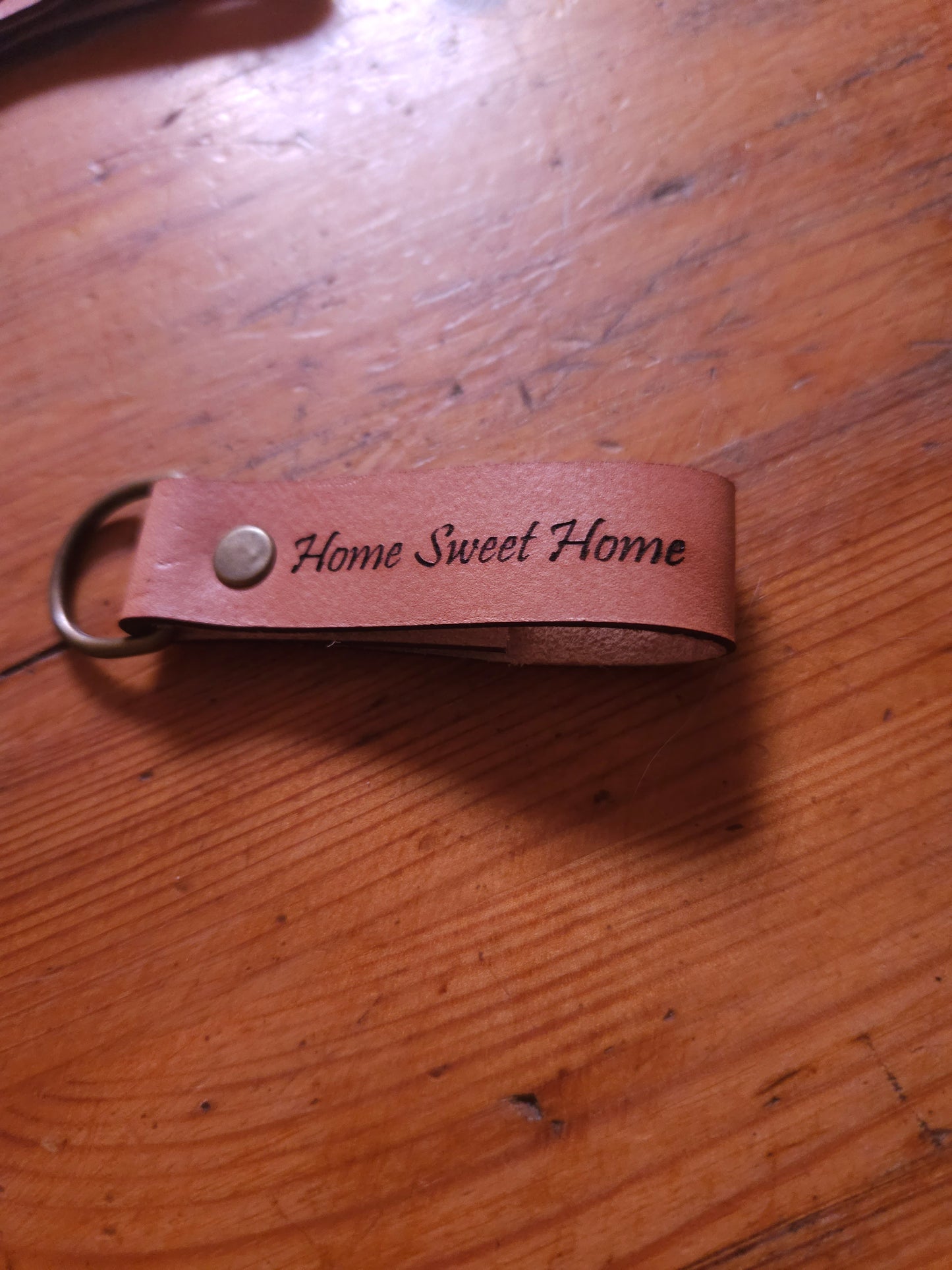 Personalised Leather Keychain