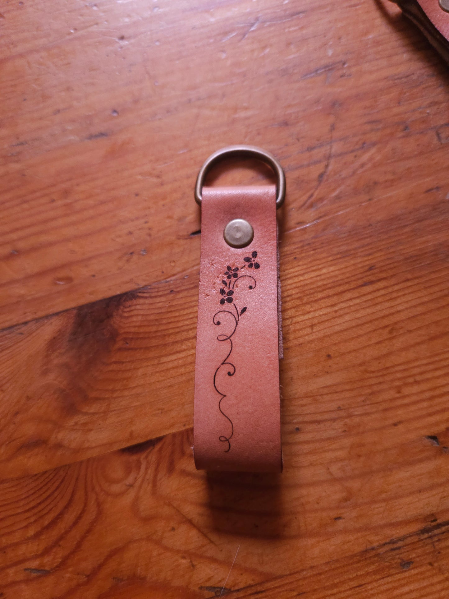 Personalised Leather Keychain