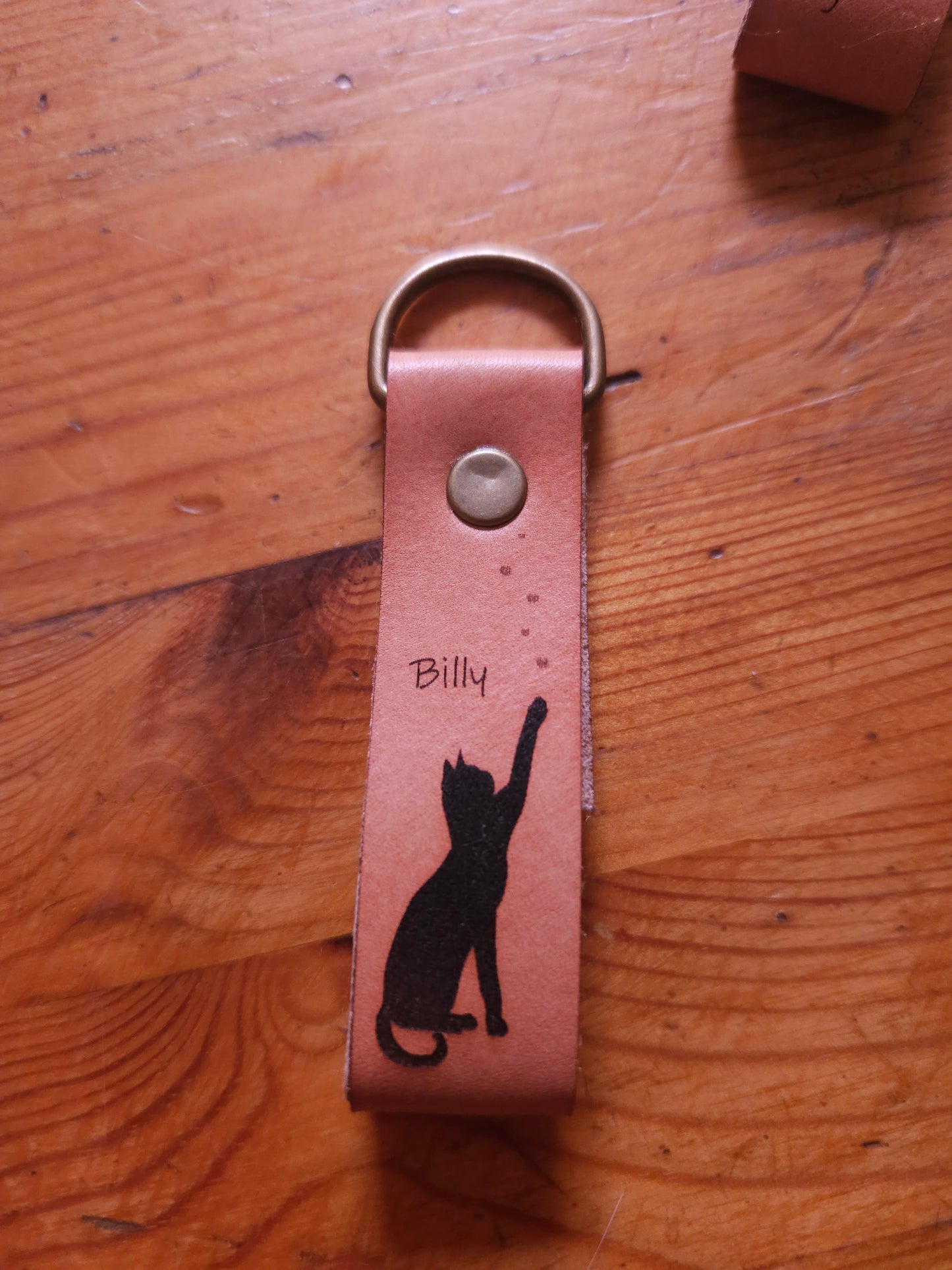 Personalised Leather Keychain