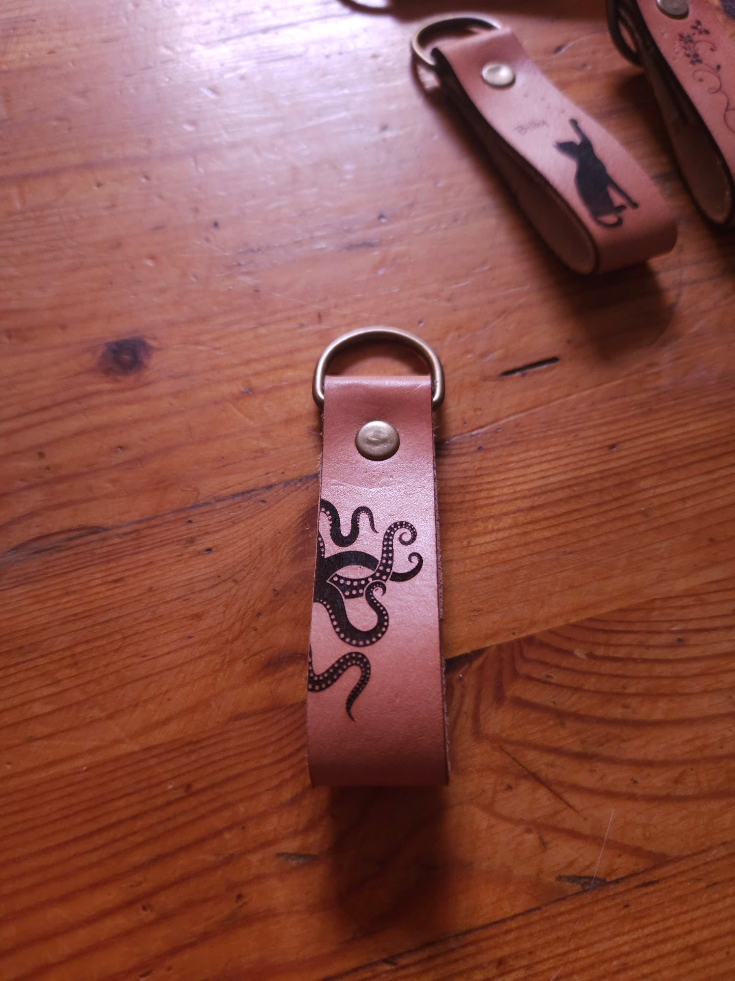 Personalised Leather Keychain